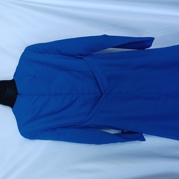 Vintage 1970's blue long sleeved maxi modesty - Picture 4 of 5